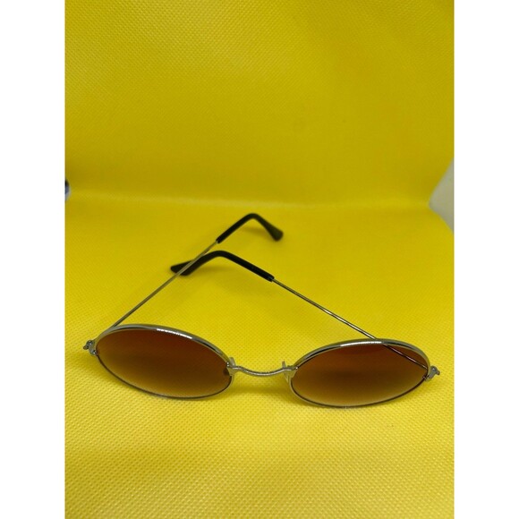 BROWN John Lennon Round Sunglasses – Vintage Circle Frame – New - Picture 2 of 4